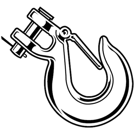 Midwest Fastener 7/16" Zinc Plated Steel Chain Clevis Slip Hooks 54667